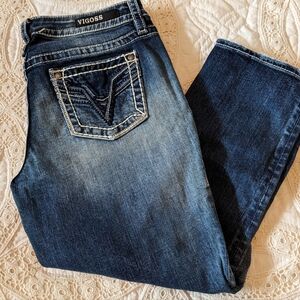 Vigoss Chelsea Womens Size 5/6 Capris Denim